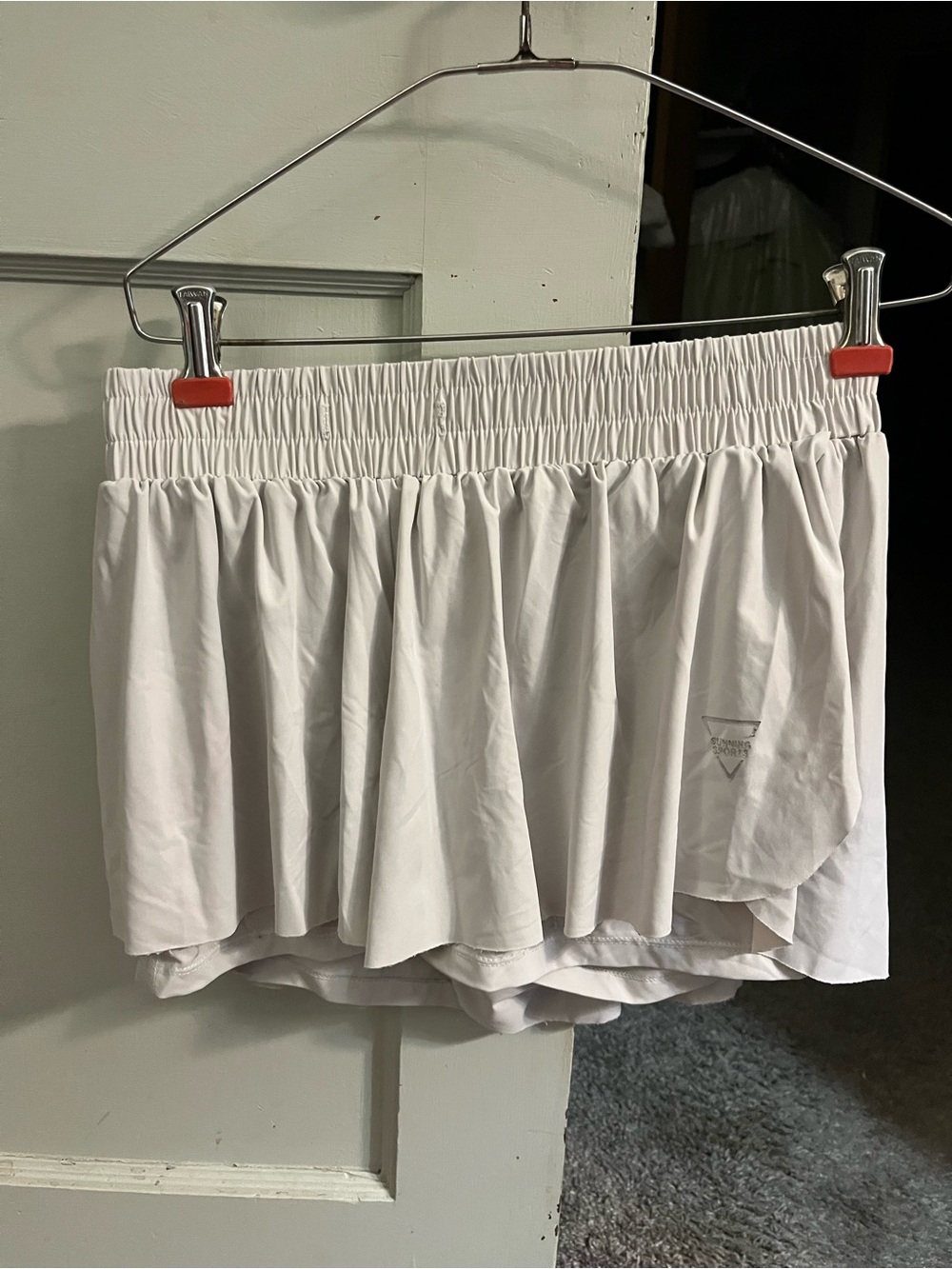 Source Unknown White Pleated Mini Skirt